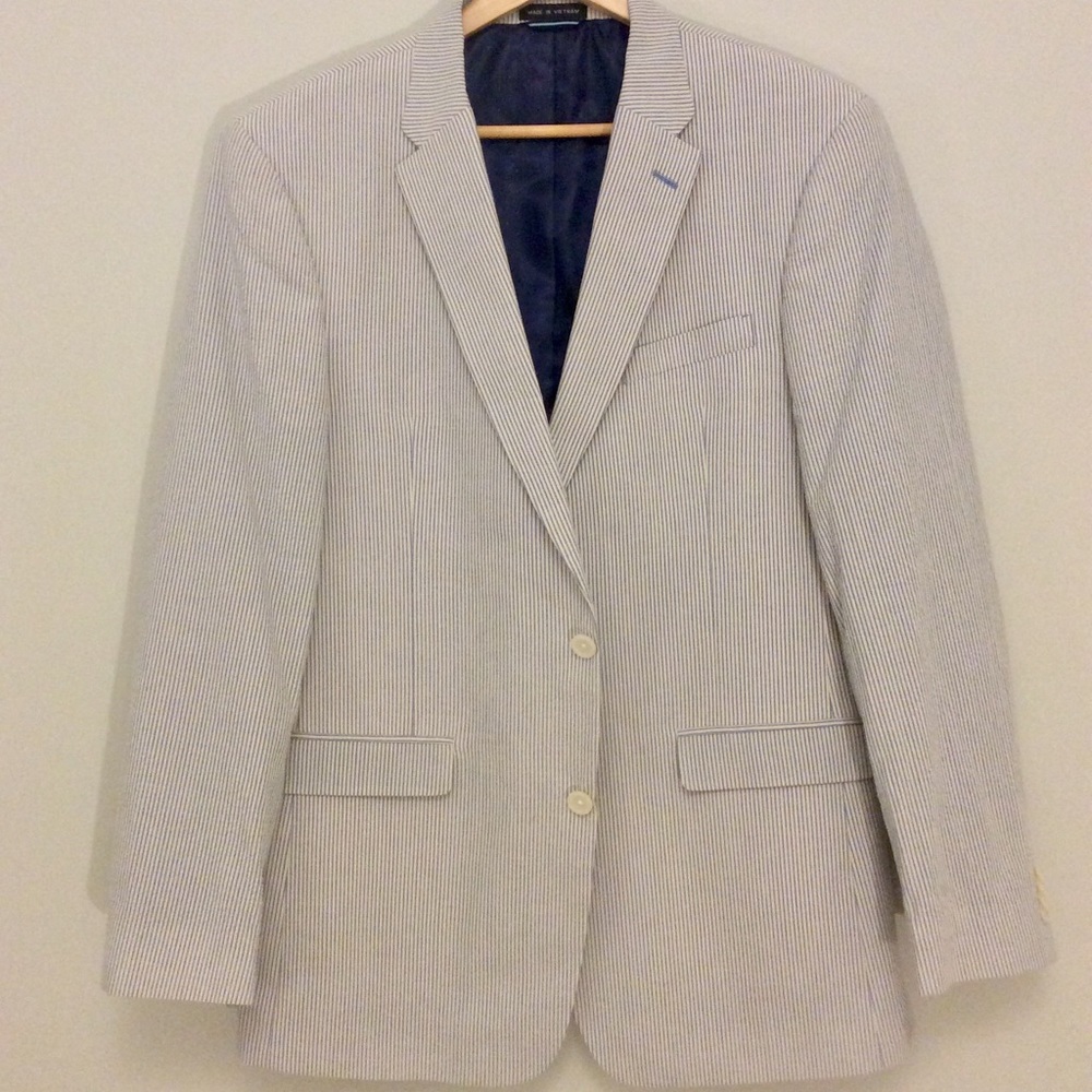 Tommy Hillfigure white/blue pinstriped sportscoat